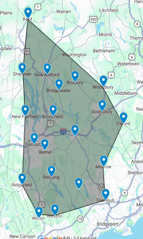 Map with Local Area markers